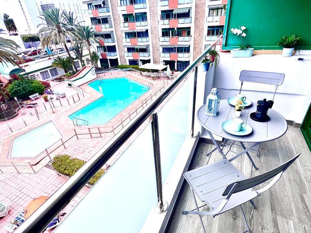 Fm Beach Home - Renovated Apartment With Swimming Pool Near Maspalomas Dunes & Beach Playa del Ingles  Bagian luar foto