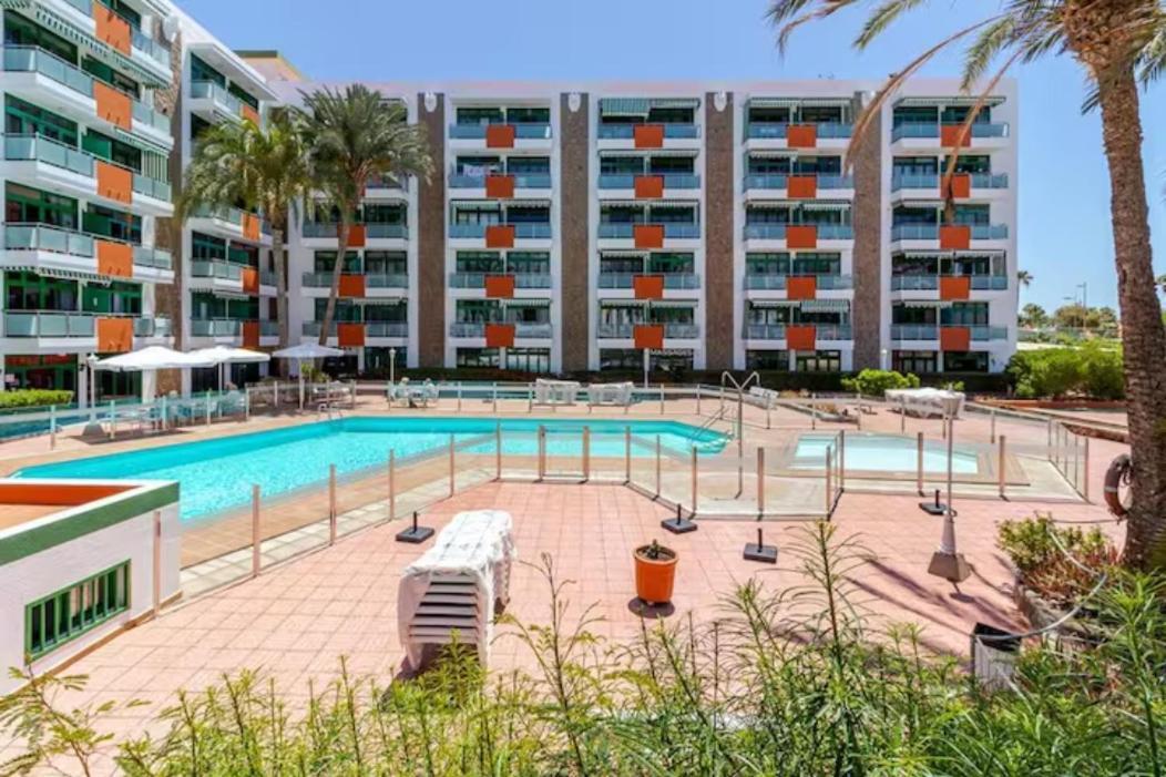 Fm Beach Home - Renovated Apartment With Swimming Pool Near Maspalomas Dunes & Beach Playa del Ingles  Bagian luar foto